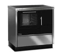 Cuisinière Tyrola TR_B 85 inox / noir Senotherm - RA côté gauche