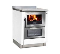 Cuisinière Tyrola TR_F 70 grès / acier inoxydable avec fenêtre - RA côté droit