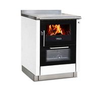 Cuisinière Tyrola TR_F 70 Sandstone / Black Senotherm avec fenêtre de visualisation - RA arrière droit