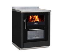 Cuisinière Tyrola TR_F 80D Antique black / Black Senotherm avec fenêtre de visualisation - RA right top