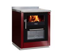 Cuisinière Tyrola TR_F 80D Bordeaux / Black Senotherm avec fenêtre de visualisation - RA côté droit