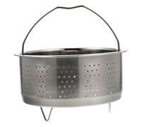 Cuisinière vapeur en acier inoxydable Panier à légumes en acier inoxydable for cuiseur vapeur Dim Sum, compartiment passoire de cuisine, égouttable(16.5X16.5X9.5CM)
