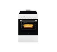 Cuisiniere vitro Modèle LKR620066W Pose libre 60cm Four : 57 litres Blanc - Inox A