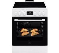 Cuisinière vitrocéramique 58l 4 feux blanc Electrolux LKR664177W Blanc G