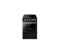 Fagor Cuisinière vitrocéramique FACV203N – 62 L, 4 foyers Hilight, four multifonction noir mat