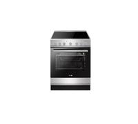Fagor Cuisinière vitrocéramique FACV3004S – 62 L – 4 feux – Silver