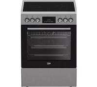 Beko Cuisinière FBE67310GX vitrocéramique 66 l 4 feux Inox