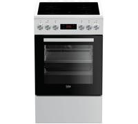 Cuisiniere vitrocéramique - BEKO - FSE57302GWC - 4 feux - 50cm