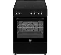 Cuisinière vitrocéramique BERTAZZONI LA GERMANIA CD2VN - 4 foyers - 3315 W - 60 cm - Noir