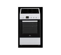 Cuisiniere vitrocéramique CONTINENTAL EDISON CECV50FCW - 4 feux - L49,8 x H86 xP67 cm - Blanc