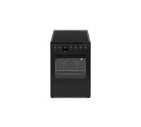 Continental Edison CECV50FCB - Cuisinière - pose libre - largeur : 49.8 cm - profondeur : 67 cm - hauteur : 86 cm - avec système auto-nettoyant - classe A - noir Noir G