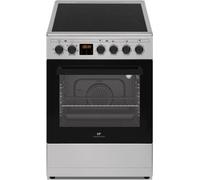 Cuisiniere vitrocéramique CONTINENTAL EDISON CECV50FCS - 4 feux - L49.5 x H82.7 xP58 cm- Silver