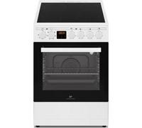 Cuisiniere vitrocéramique CONTINENTAL EDISON CECV50FCW - 4 feux - L49.5 x H82.7 xP58 cm - Blanc