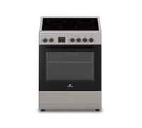 Cuisinière vitrocéramique CONTINENTAL EDISON CECV60FCS 4 foyers multifonction argent