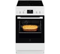 Cuisinière vitrocéramique Electrolux LKR562066W 50x60 cm Four 58 L SteamBake Blanc