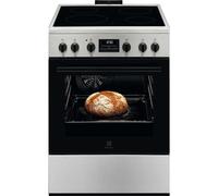 Cuisinière vitrocéramique Electrolux LKR664166X 60 cm 58 L chaleur tournante Inox