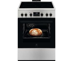 Cuisinière vitrocéramique Electrolux LKR664166X 60 cm 58 L chaleur tournante Inox