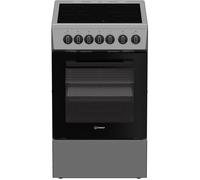Cuisinière vitrocéramique - INDESIT - I5V3PCS - 4 foyers - 7,7 KWh - L50 cm - Silver
