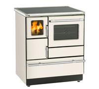 Cuisinière Wamsler Ambiente K128F C creme beige - raccordement du tuyau de fumée à droite