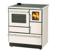 Cuisinière Wamsler Ambiente K128F C creme beige - raccordement du tuyau de fumée en haut à gauche