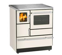 Cuisinière Wamsler Ambiente K128F S creme beige - raccordement du tuyau de fumée à droite