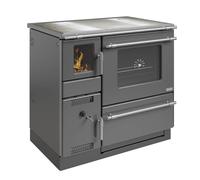 Cuisinière Wamsler Ambiente K139F S anthracite métallisé - raccordement du tuyau de fumée à droite