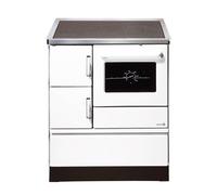 Cuisinière Wamsler Standard Line K 128 C blanche - raccordement du tuyau de fumée en haut à droite