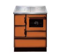 Cuisinière Wamsler Standard Line K 128 S marron -raccordement du tuyau de fumée à droite