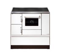 Cuisinière Wamsler Standard Line K 138 C blanche - raccordement du tuyau de fumée à droite