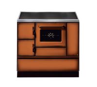 Cuisinière Wamsler Standard Line K 138 C marron - raccordement du tuyau de fumée à droite