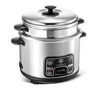 Cuisiniers à riz et bateau à vapeur, cuisinière à riz à nourriture électrique à ustère sans bâton, avec fonction de main-d'œuvre à chaud en acier inoxydable 6/3/2/1 tasse de vapeur de voyage portable