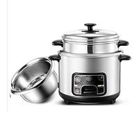 Cuisiniers à riz et bateau à vapeur, cuisinière à riz à nourriture électrique à ustère sans bâton, avec fonction de main-d'œuvre à chaud en acier inoxydable 6/3/2/1 tasse de vapeur de voyage portable