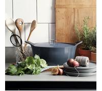 CUISINOX Casserole émaillée en fonte 1 6 L 20 cm Bleu denim