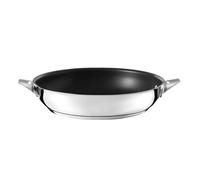 Cuisinox - Eclipse - Poêle 24 cm avec revêtement céramique - Fond encapsulé - Compatible tous feux dont induction - Acier Inoxydable 18/1 - Finition miroir - Noir
