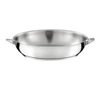 Cuisinox - Eclipse - Poêle tout inox 24 cm - Fond encapsulé - Compatible tous feux dont induction - Acier Inoxydable 18/1 - Finition miroir