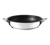 Cuisinox - Eclipse - Poêle 24 cm avec revêtement céramique - Fond encapsulé - Compatible tous feux dont induction - Acier Inoxydable 18/1 - Finition miroir - Noir