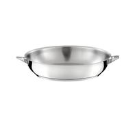 Cuisinox - Eclipse - Poêle tout inox 2 cm - Fond encapsulé - Compatible tous feux dont induction - Acier Inoxydable 18/1 - Finition miroir