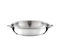 Cuisinox - Eclipse - Poêle tout inox 24 cm - Fond encapsulé - Compatible tous feux dont induction - Acier Inoxydable 18/1 - Finition miroir