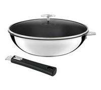 - MALICE - Wok 28 cm avec revêtement céramique, couvercle et poignée