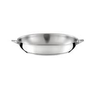 Cuisinox - Eclipse - Poêle tout inox 24 cm - Fond encapsulé - Compatible tous feux dont induction - Acier Inoxydable 18/1 - Finition miroir