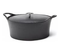CUISINOX Cocotte ovale en fonte avec couvercle 35cm VOLCAN noir