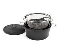 CUISINOX - VOLCAN - Cocotte ronde 24 cm avec panier cuisson pour friture eau