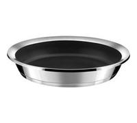 CUISINOX - Ycône - Poêle 28 cm inox revêtement Greblon C3 - Fond thermo diffuseur - Compatible tous feux dont induction - Acier Inoxydable 18/10 - Finition miroir - Sans PFOA, APEO