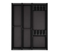 Cuisio range-couverts anthracite pour range-couverts 450 mm Largeur du caisson Profondeur 473 mm avec bloc couteaux Legrabox