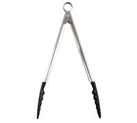 Accessoire de cuisine GENERIQUE CUISIPRO 74708702 PINCE VERROUILLABLE EN SILICONE ANTI-ADHESIVE NOIR 30,5 CM