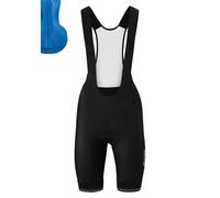 Gonso Sitivo Bib W, Cuissard court à bretelles pour femme, Avec peau de chamois Sitivo Confort, Haute élasticité et élastique en silicone antidérapant, Coupe ajustée, Noir/bleu, 34