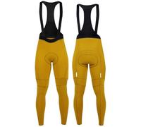 Cuissard à Bretelles De Cyclisme Pantalon à bretelles de cyclisme d'hiver en polaire thermique for hommes, pantalon Long de cyclisme en plein air, vêtements de vélo Cuissard Vélo à Bretelles(Yellow,XX