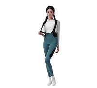Cuissard à Bretelles De Cyclisme Pantalons à bretelles de cyclisme thermiques for femmes, collants à bretelles rembourrés for vélo d'hiver, Leggings longs avec poches Cuissard Vélo à Bretelles(Purple,