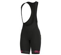 Cuissard à bretelles femme Traguardo noir/fuchsia L