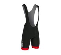 CUISSARD GIST A BRETELLES COURT COOLMAX NOIR BORDS ROUGE XXL -5116